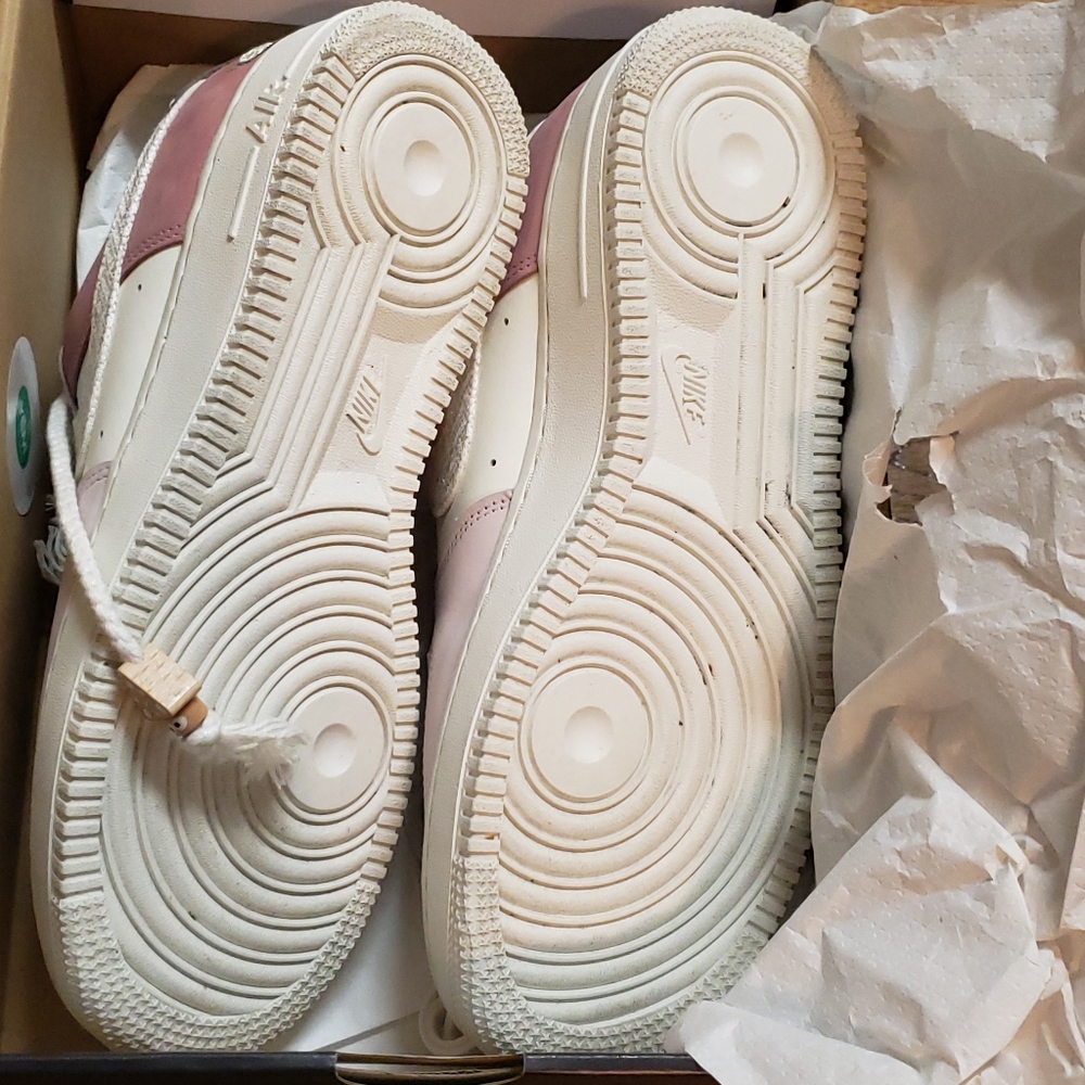 Nike AF1 Mushroom Sneakers Size 10 Added Bling - Picture 11 of 16